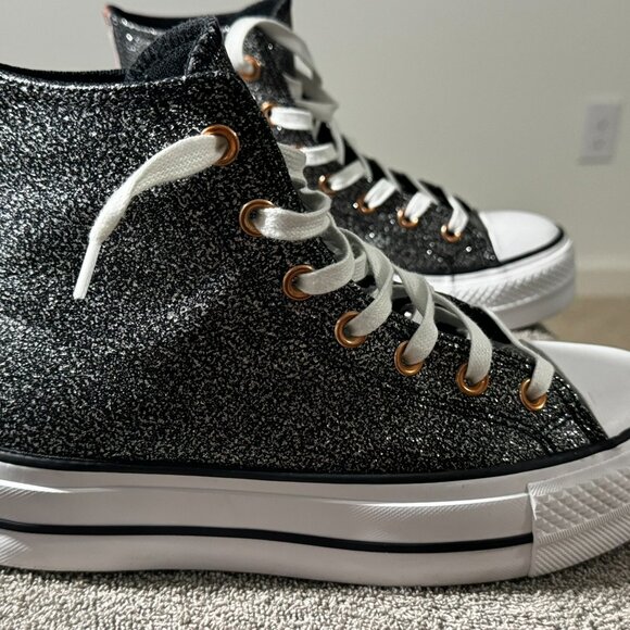 Chuck Taylor All Star Lift Platform Metallic Glitter - Picture 4 of 13